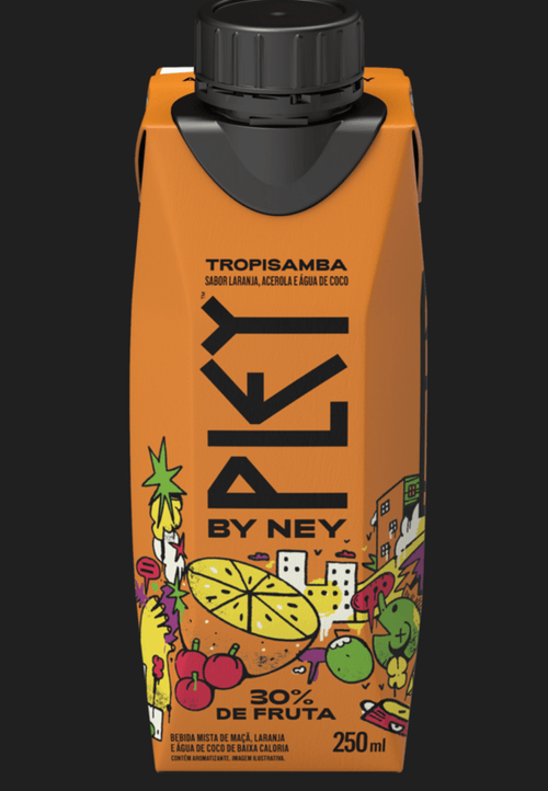 BEB MISTA PLAY BY NEY 250ML-LARANJA/ACEROLA/AGUA DE COCO