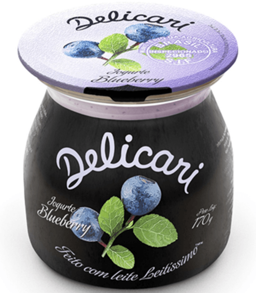 Iogurte sabor Blueberry Delicari 170g