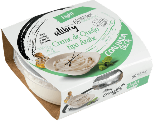 Creme de Queijo Coalhada Seca Árabe Light Alibey Pote 180g