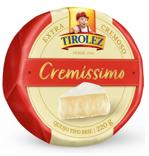 Queijo Brie Extracremoso Tirolez Cremíssimo 220g
