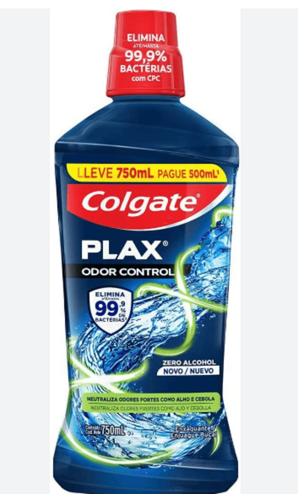 Enxaguante-Bucal-Zero-Alcool-Colgate-Plax-Odor-Control-Frasco-Leve-750ml-Pague-500ml