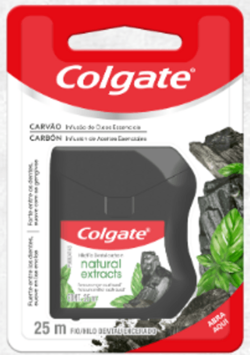 Fio Denta Carvão Colgate Natural Extracts 25m