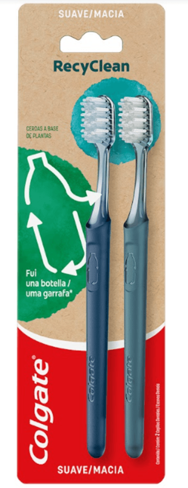 Escova-Dental-Macia-Colgate-Recyclean-Cabeca-Compacta-2-Unidades
