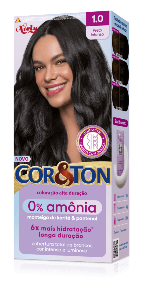 Kit-Coloracao-Creme-1.0-Preto-Intenso-Manteiga-de-Karite---Pantenol-Niely-Cor-Ton
