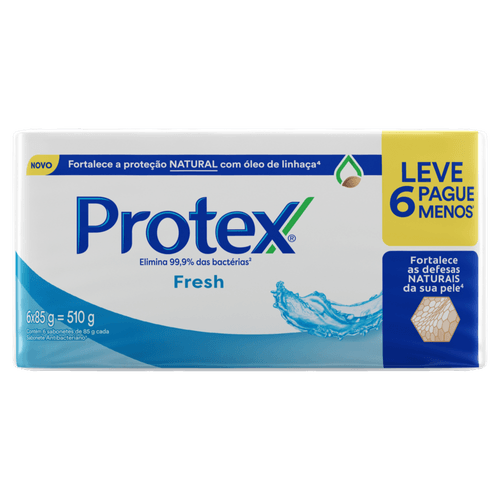 SABONETE BARRA PROTEX FRESH 6X85G