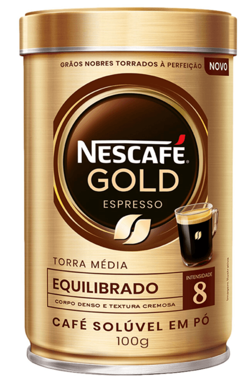Café NESCAFÉ GOLD ESPRESSO Intensidade 8 Lata 100g