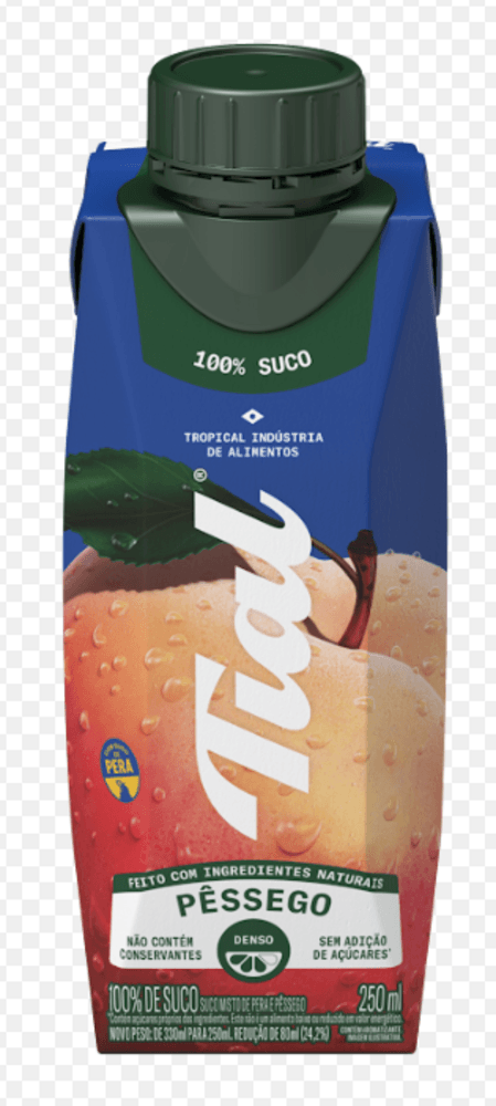 SUCO MISTO TIAL 100% 250ML- PESSEGO COM PERA