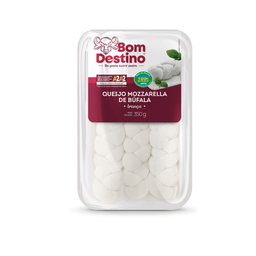 Queijo Mozzarella de Búfala Trança Bom Destino 350g