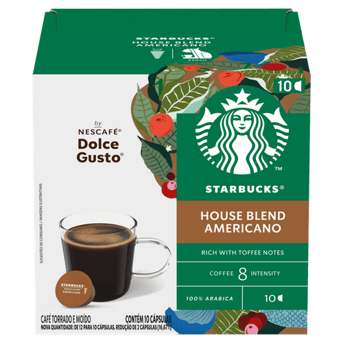 Starbucks®  Americano House Blend By Nescafé® Dolce Gusto® - 10 Cápsulas