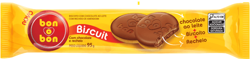 Biscoito Bon o Bon Biscuit Chocolate ao leite com Amendoim 95g