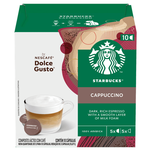 Starbucks®  Cappuccino By Nescafé® Dolce Gusto® - 10 Cápsulas