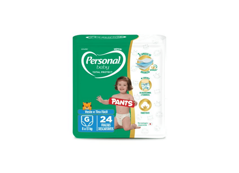 Fralda-Descartavel-Infantil-Pants-Personal-Baby-Total-Protect-G-Pacote-24-Unidades