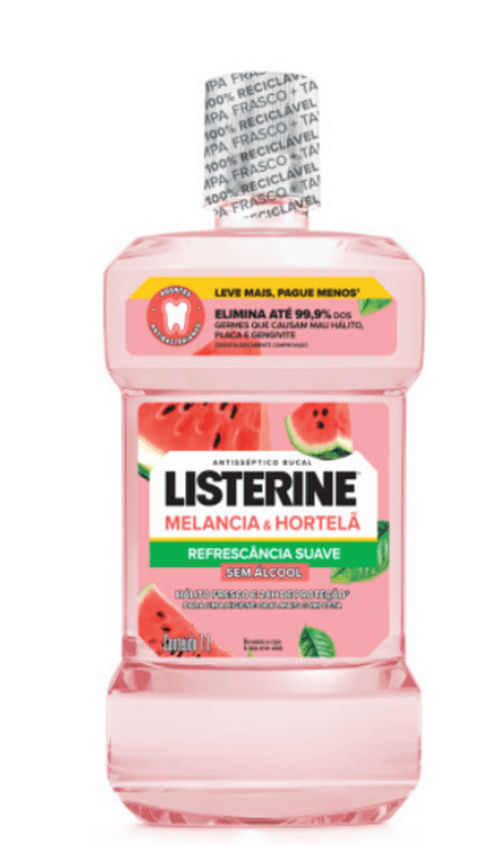ANTISEP BUC LISTERINE 1L LV+PG- MELANCIA/HORTELA REFRESCANCIA SUAVE