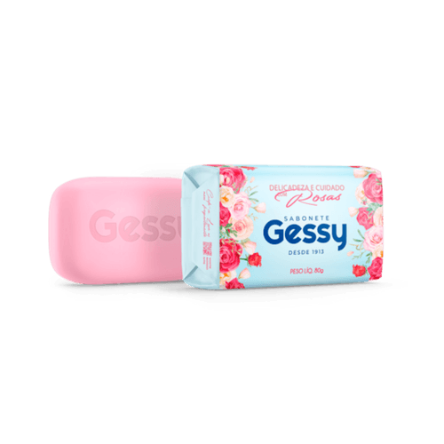 Sabonete Gessy 80g Delicadeza Cuidado Com Rosas