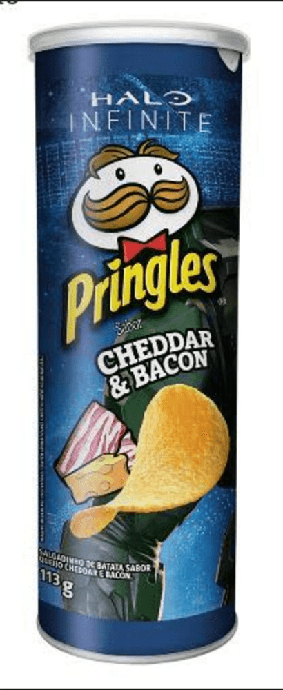 Salgadinho de Batata Cheddar e Bacon Pringles Tubo 105g