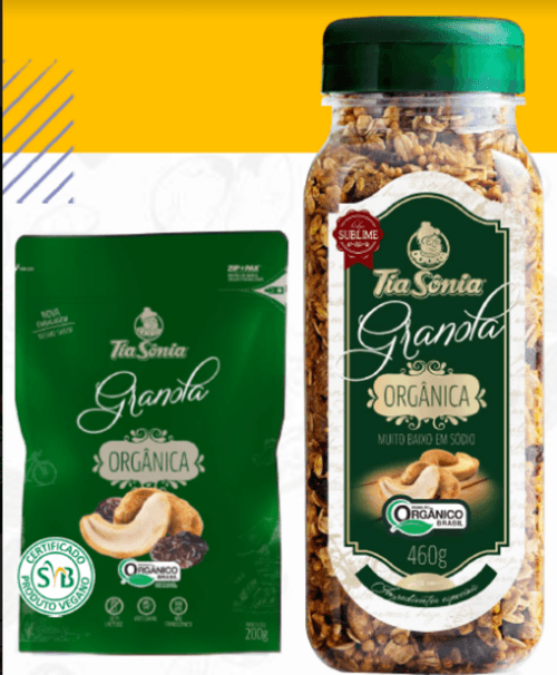 Granola Orgânica Tia Sonia Pacote 200 g