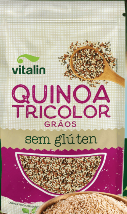 Quinoa Tricolor em Grãos Integral Vitalin Pouch 200g