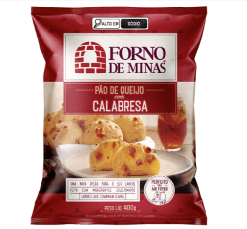 PAO QUEIJO FORNO MINAS 400G CALABRESA