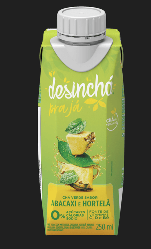 CHA VERDE DESINCHA 250ML- ABACAXI E HORTELA