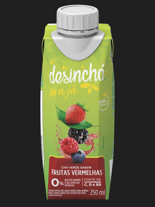 CHA VERDE DESINCHA 250ML- FRUTAS VERMELHAS