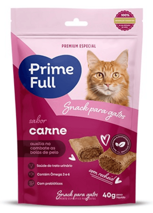 SNACK P/ GATOS CARNE 40G