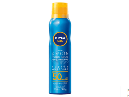 NIVEA SUN Protetor Solar Spray Protect & Toque Seco FPS 50 200ml