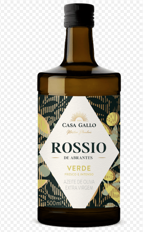 AZEITE DE OLIVA PORTUGUES ROSSIO DE ABRANTES 500ML VIDRO. VERDE  FRESCO E INTENSO