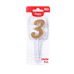 VELA-REGINA-1UN-PICK-GLITTER-DOURADA-NUMERO-3