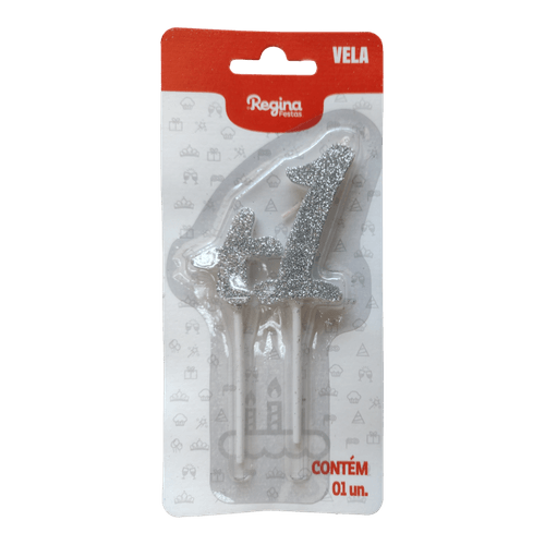 VELA REGINA PICK MAIS UM + 1 PRATA 01 UN