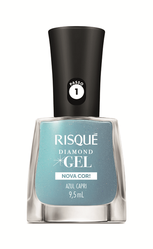 ESM RISQUE DIAMOND GEL NU 1UN AZUL CAPRI