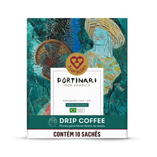 Café individual 3 Corações Portinari Peneirando Café 1957 Drip Coffee