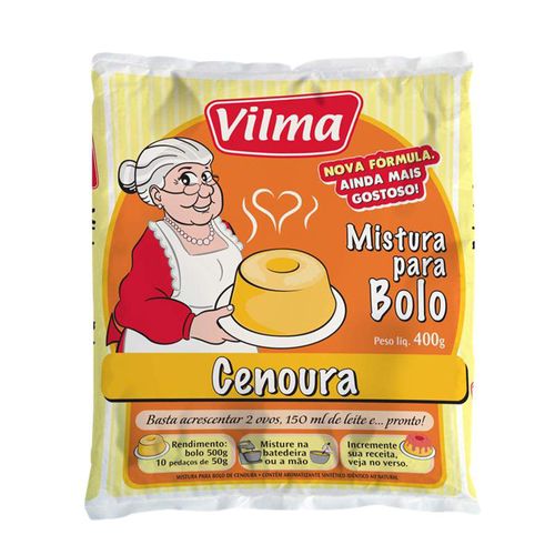 Mistura para Bolo Vilma Cenoura 400g