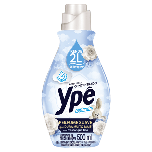 Amaciante Ypê Concentrado Delicado 500ml