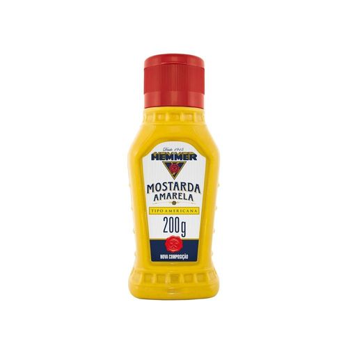Condimento Preparado de Mostarda Amarela Americana Hemmer Squeeze 200g