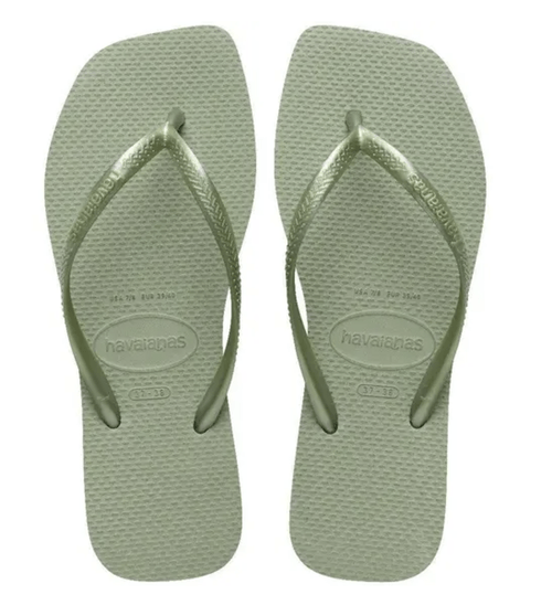 SAND HAVAIANAS SLIM SQUARE SMOKE GREEN 35/36
