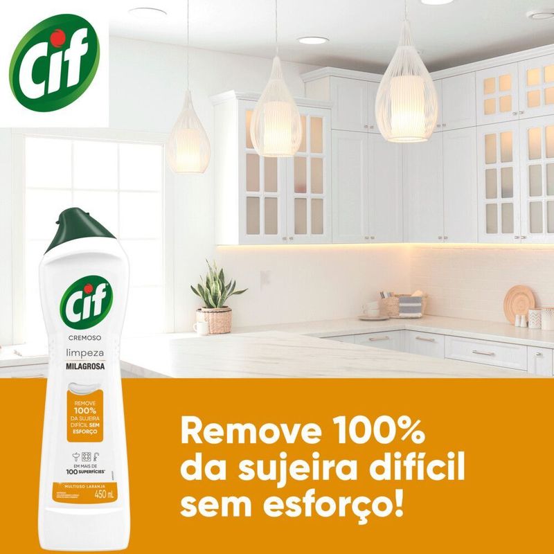 Saponaceo-Cremoso-Multiuso-Laranja-Limpeza-Milagrosa-Cif-Squeeze-450ml