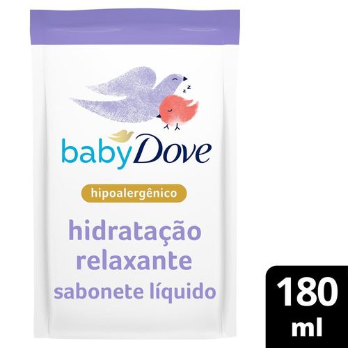 Sabonete Bebê Líquido de Glicerina Hidratação Relaxante Dove Baby Hora de Dormir Sachê 180ml Refil