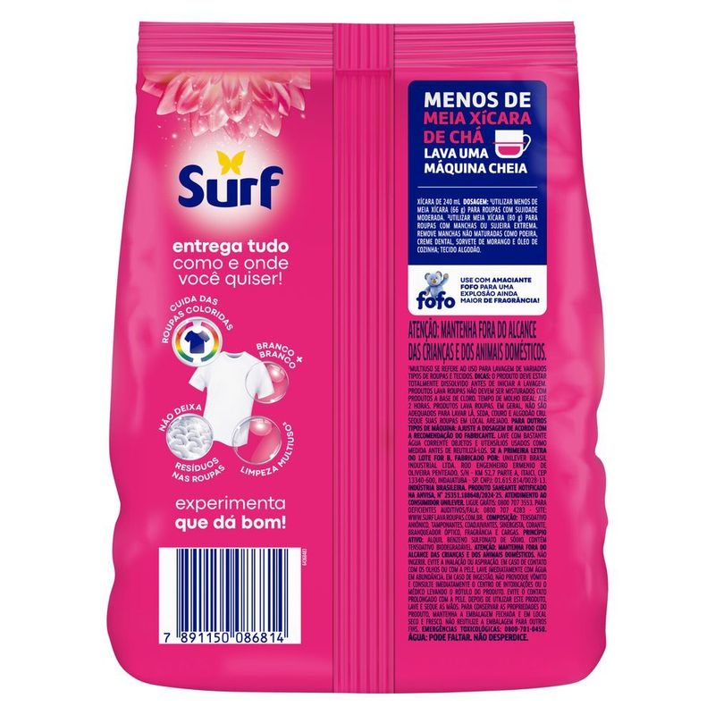 Lava-Roupas-em-Po-5-em-1-Rosas-e-Flor-de-Lis-Surf-Pacote-16kg