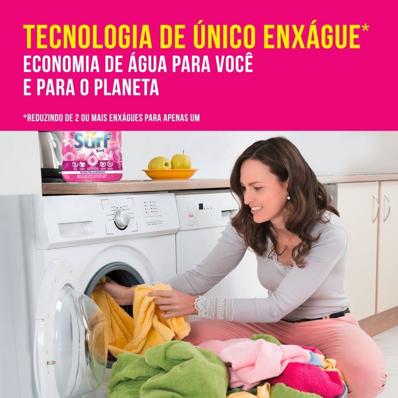 Lava-Roupas-em-Po-5-em-1-Rosas-e-Flor-de-Lis-Surf-Pacote-16kg