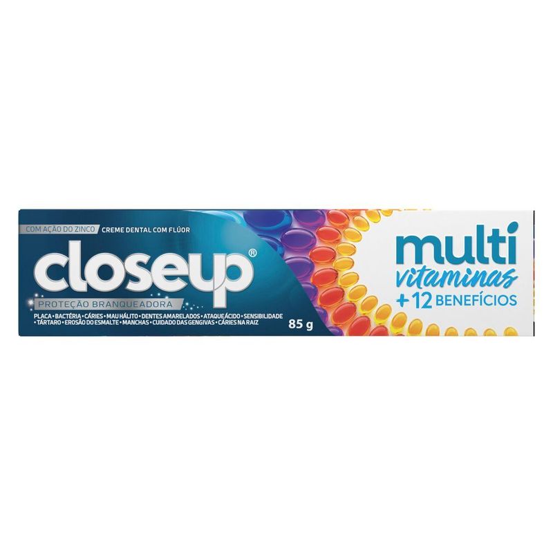 Creme-Dental-com-Fluor-Closeup-Multivitaminas---12-Beneficios-Caixa-85g