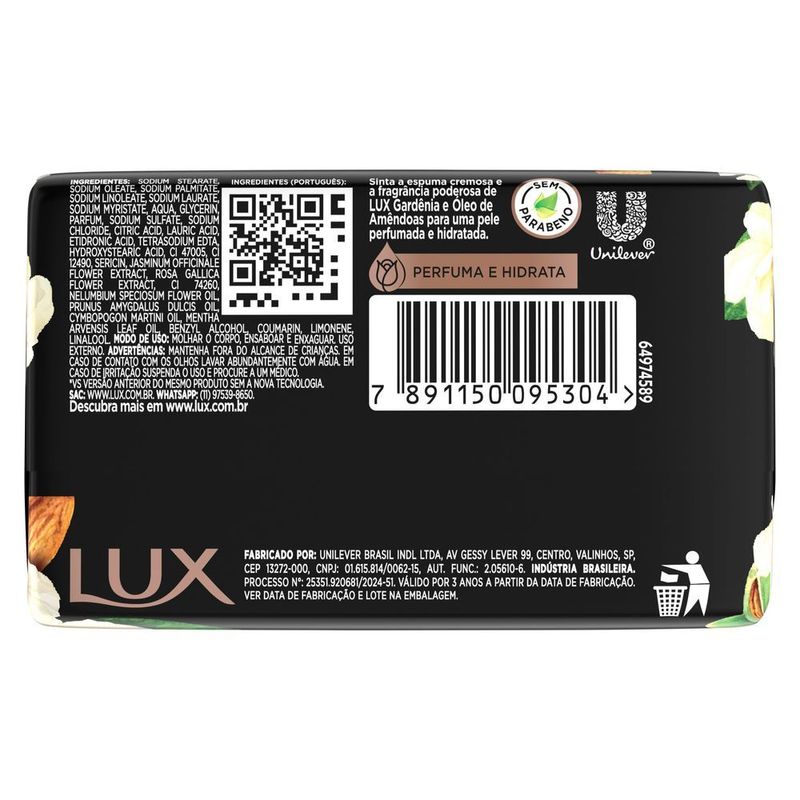 Sabonete-Barra-de-Glicerina-Gardenia-e-Oleo-de-Amendoas-Lux-Botanicals-Envoltorio-85g