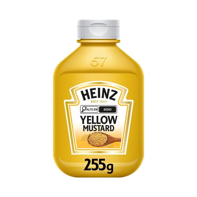 Mostarda-Americana-Heinz-Yellow-Tradicional-255g