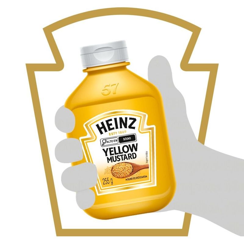 Mostarda-Americana-Heinz-Yellow-Tradicional-255g
