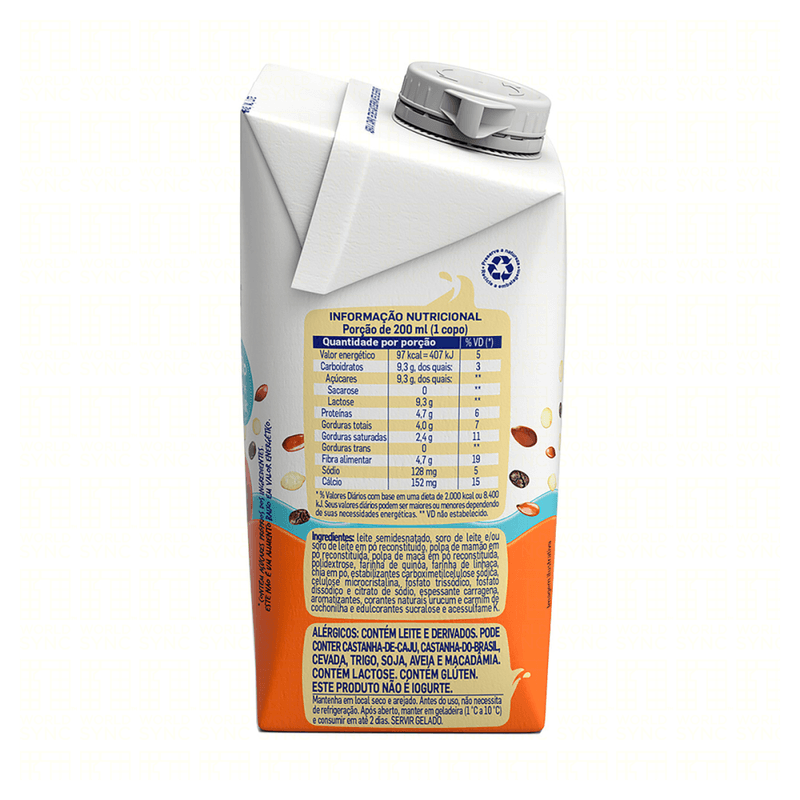 Bebida-Lactea-UHT-com-Cereais-e-Polpa-de-Mamao---Maca-com-Quinoa-Linhaca-e-Chia-sem-Adicao-de-Acucar-Piracanjuba-Caixa-500ml