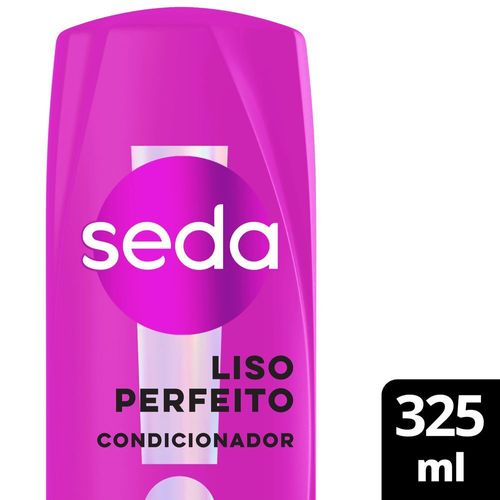 Condicionador com Vitamina C, Óleo de Macadâmia e Proteína Seda Liso Perfeito Frasco 325ml