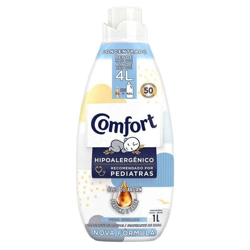 Amaciante-de-Roupa-Concentrado-com-Oleo-de-Argan-Puro-Cuidado-Comfort-Frasco-1l
