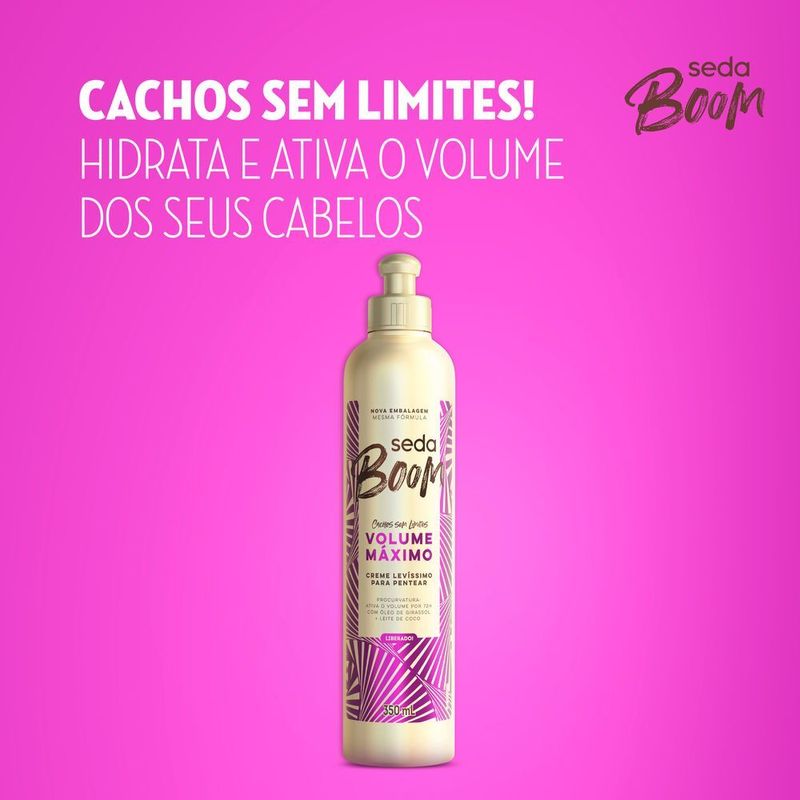 Creme-para-Pentear-Leve-Seda-Pro-Curvatura-Boom-Volume-Maximo-Frasco-350ml