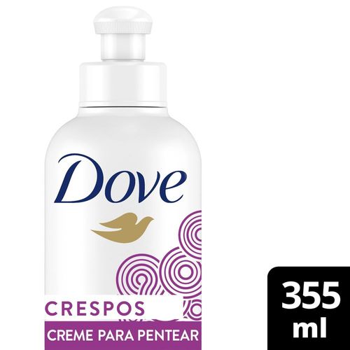 Creme para Pentear com Óleo de Coco Dove Liberdade dos Cabelos Texturas Reais Crespos Frasco 355ml