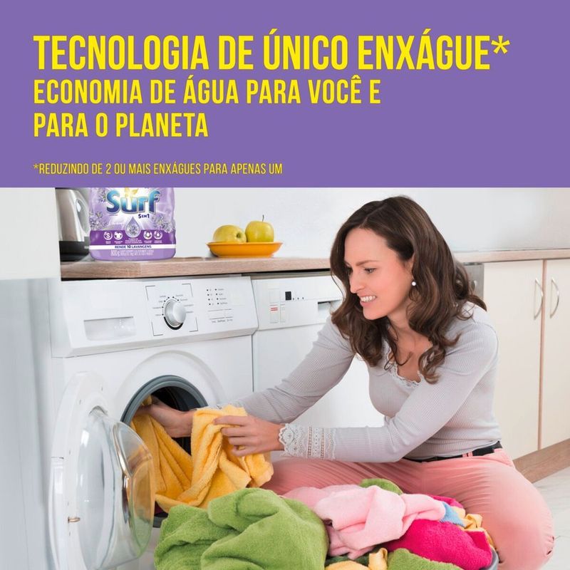 Lava-Roupas-em-Po-5-em-1-Lavanda-Surf-Pacote-800g