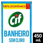 Limpador-de-Uso-Geral-Banheiro-sem-Cloro-Cif-Sache-450ml-Refil-Economico
